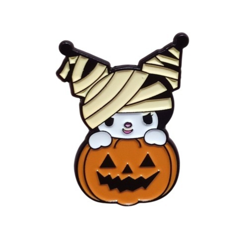 Sanrio Hello Kitty - Kuromi As Mummy In Pumpkin Halloween Enamel Pin